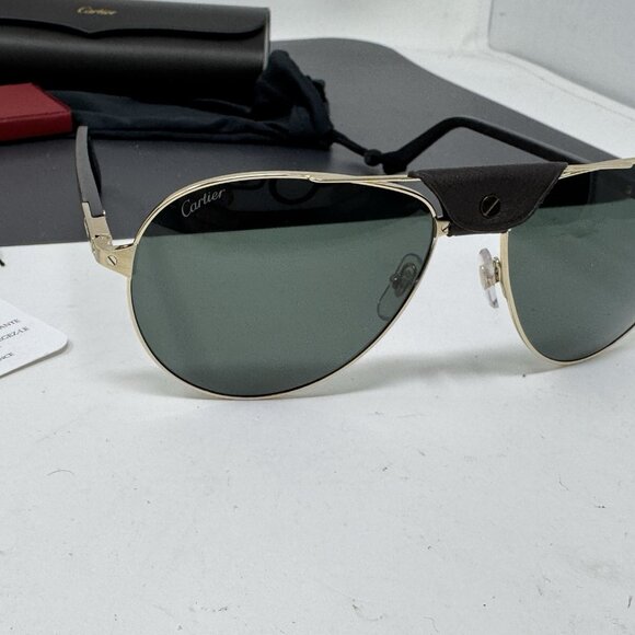 Cartier Sunglasses Aviator Polarized CT0096S-002 - Picture 5 of 16